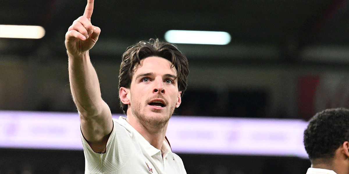 Declan Rice Gendong Arsenal Meski Lutut Bermasalah